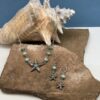 Starfish and Amazonite, Sterling Silver Necklace and Earring Set - Image 3