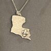 Sterling Silver Louisiana Pendant Necklace - Image 7
