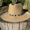 Hatband - Black & White African Agate