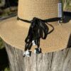 Hatband - Black & White African Agate - Image 3
